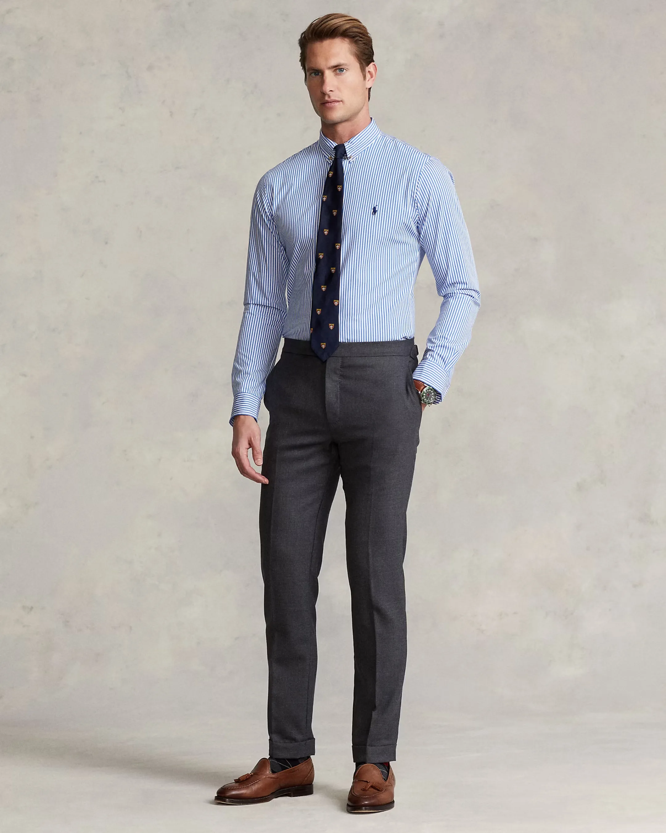 Ralph Lauren Classic Fit Striped Shirt, деталь